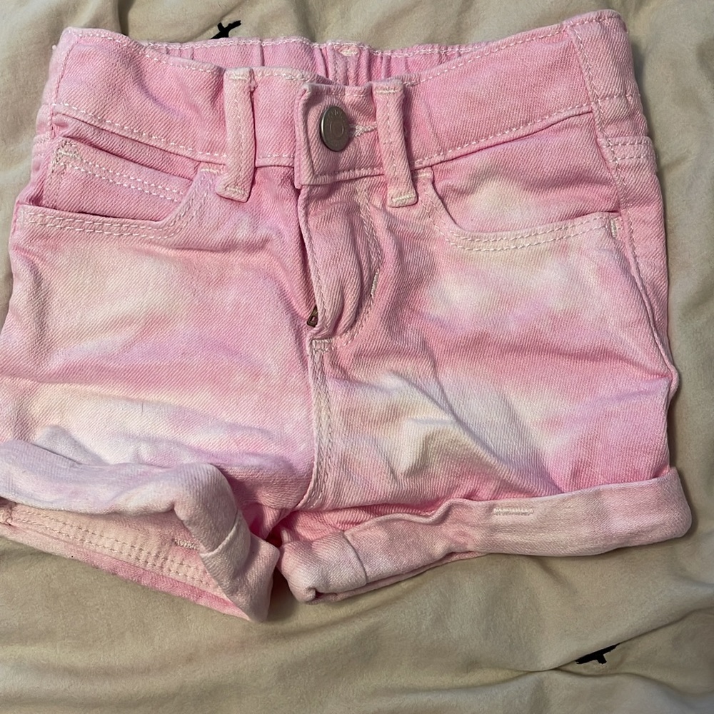 Toddler girls tie-dye shorts